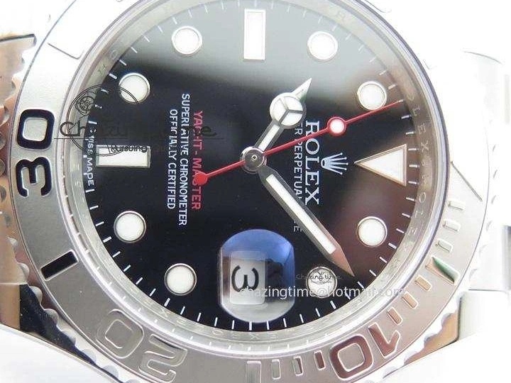 Edition 116622 Yacht-Master A2824 Noob Black Dial SS Best On Bracelet 0407